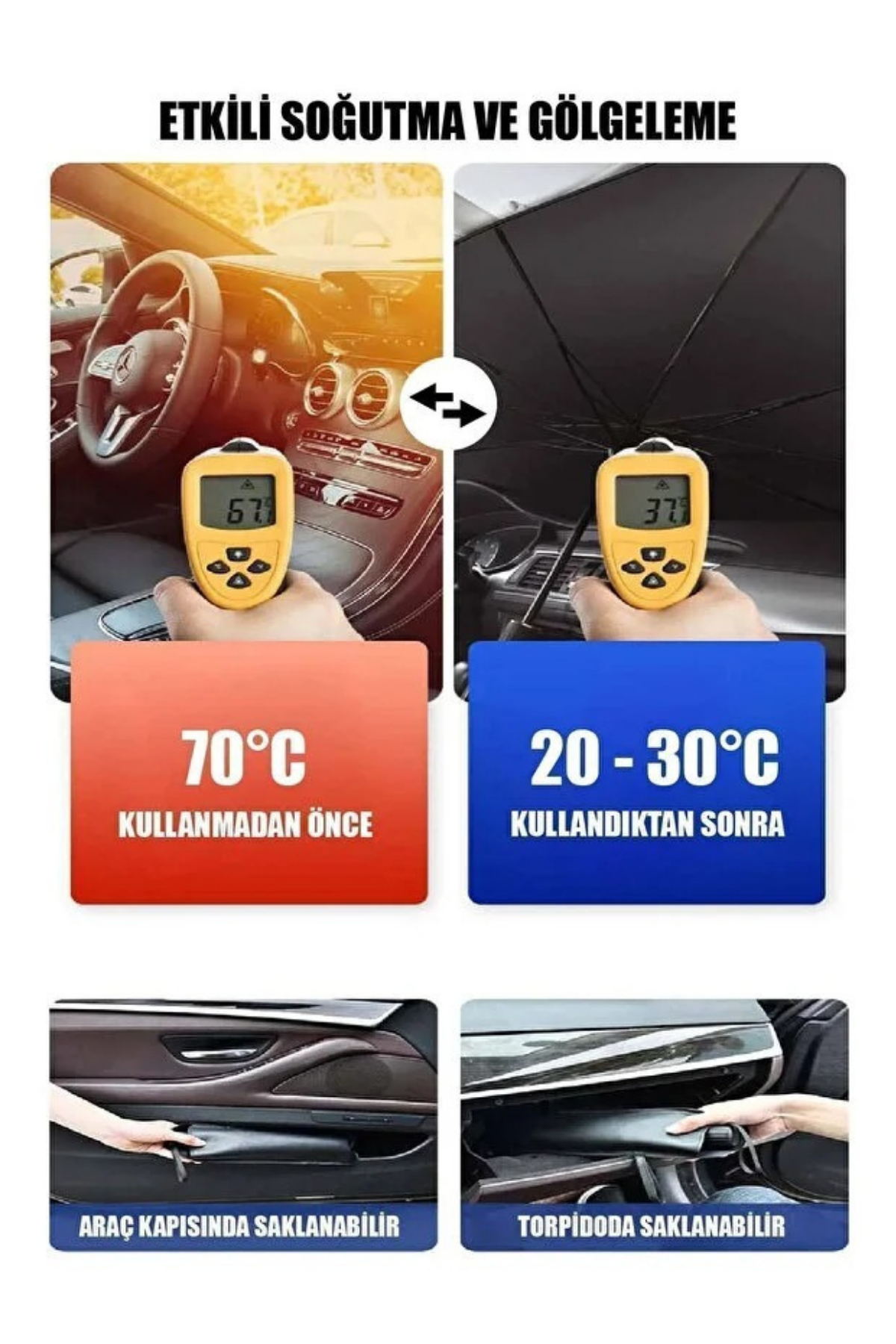 Araba Güneş Koruyucu Şemsiye Silva Store