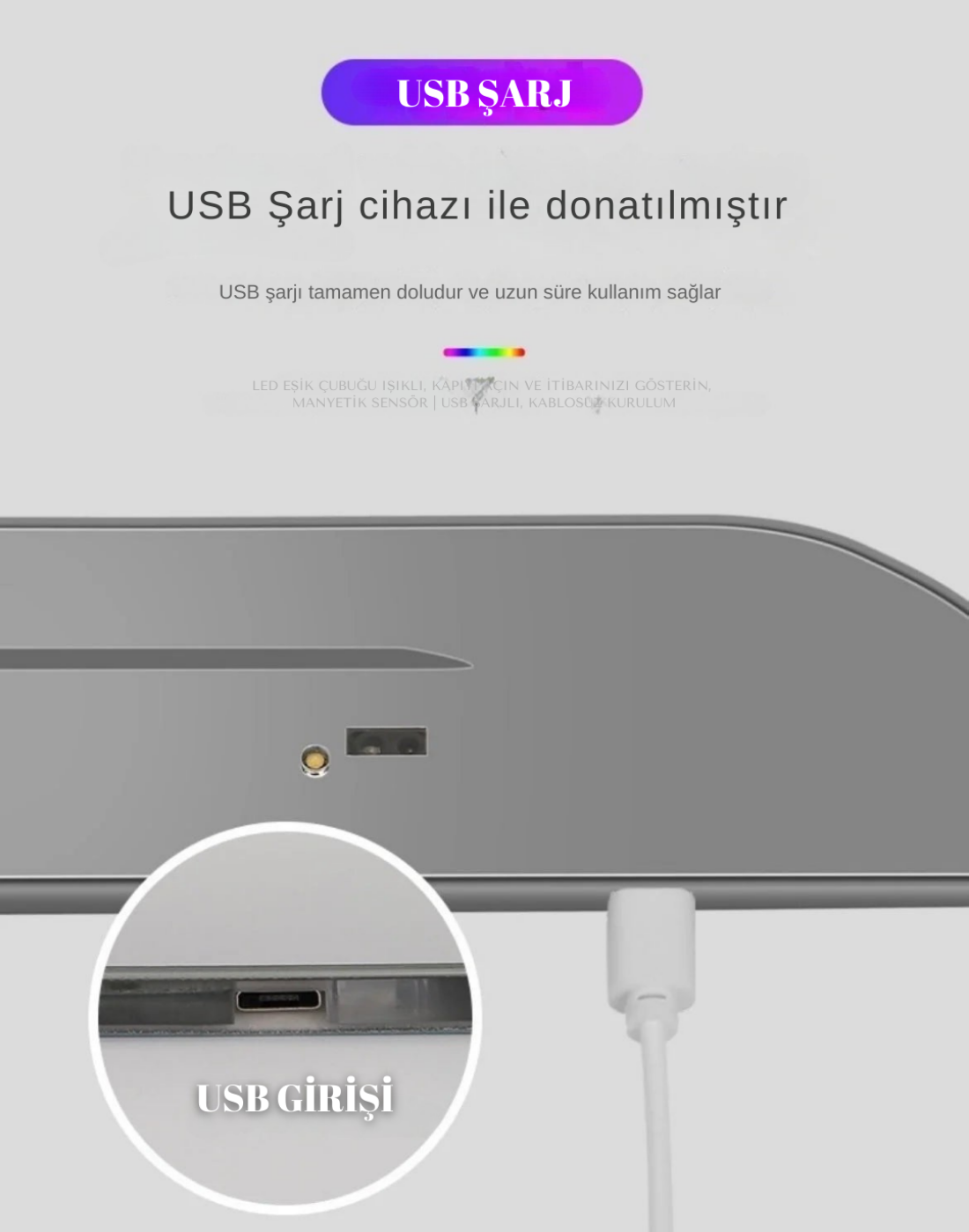 Kapı Kiriş LED Logolosu