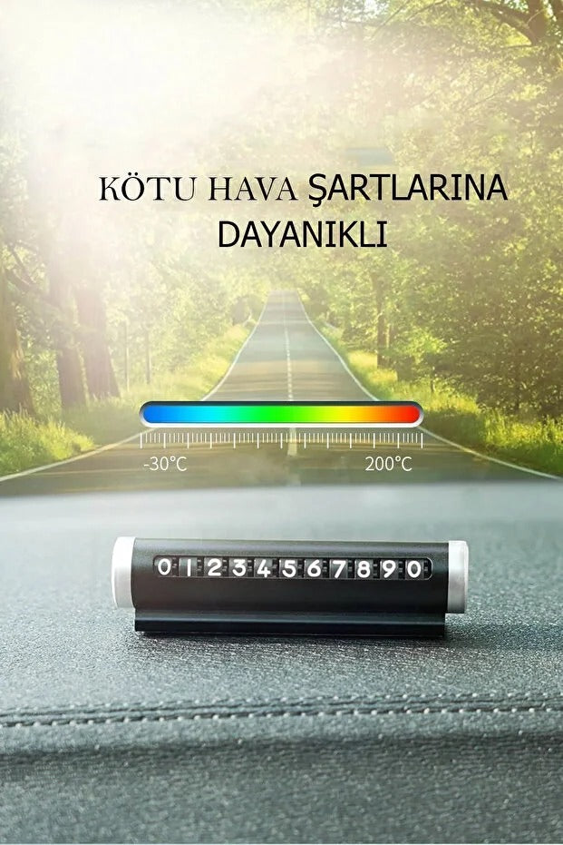 Metal Araç İçi Telefon Numaratör Silva Store